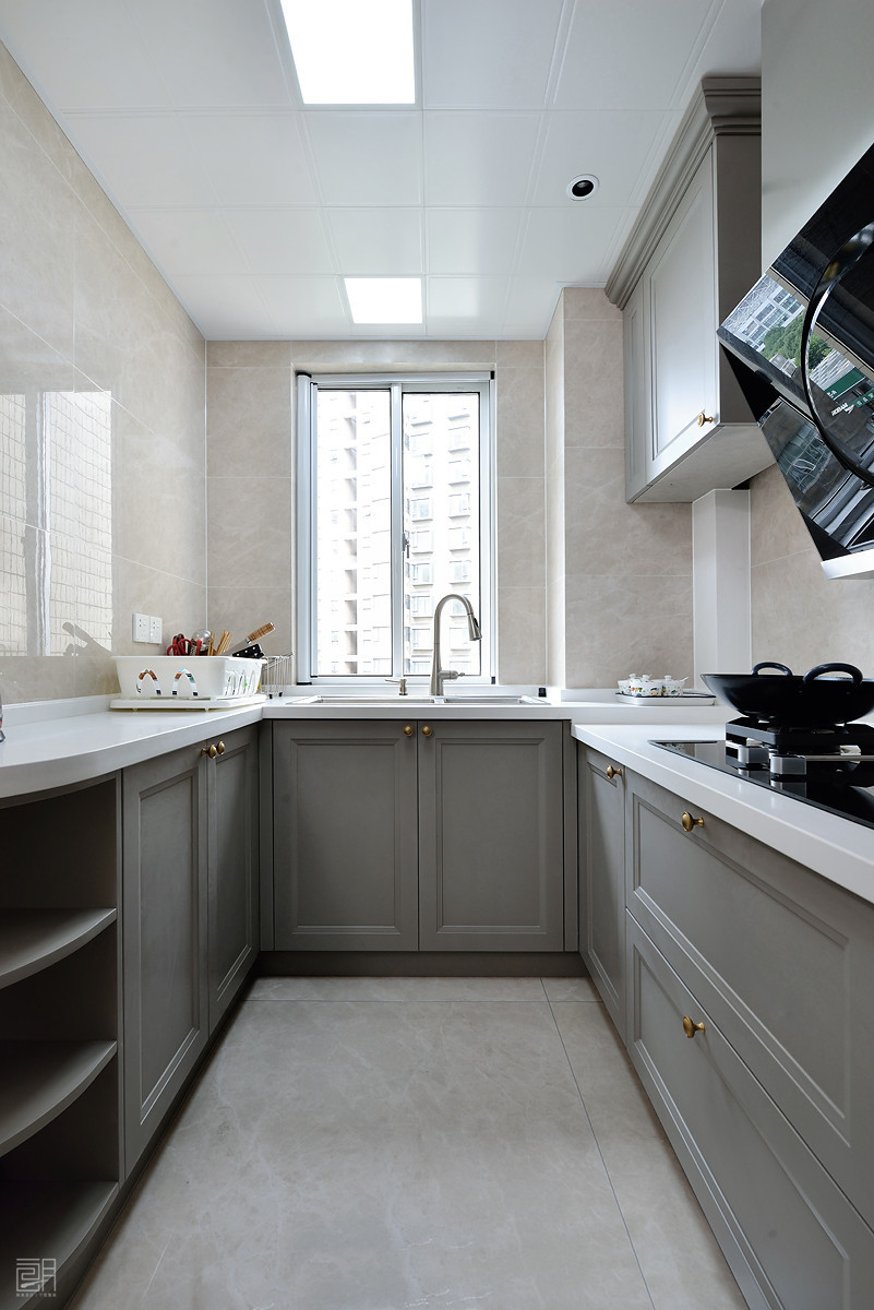 135平方米美式3房2厅精装修效果图,110平的美式风格三居清新优雅