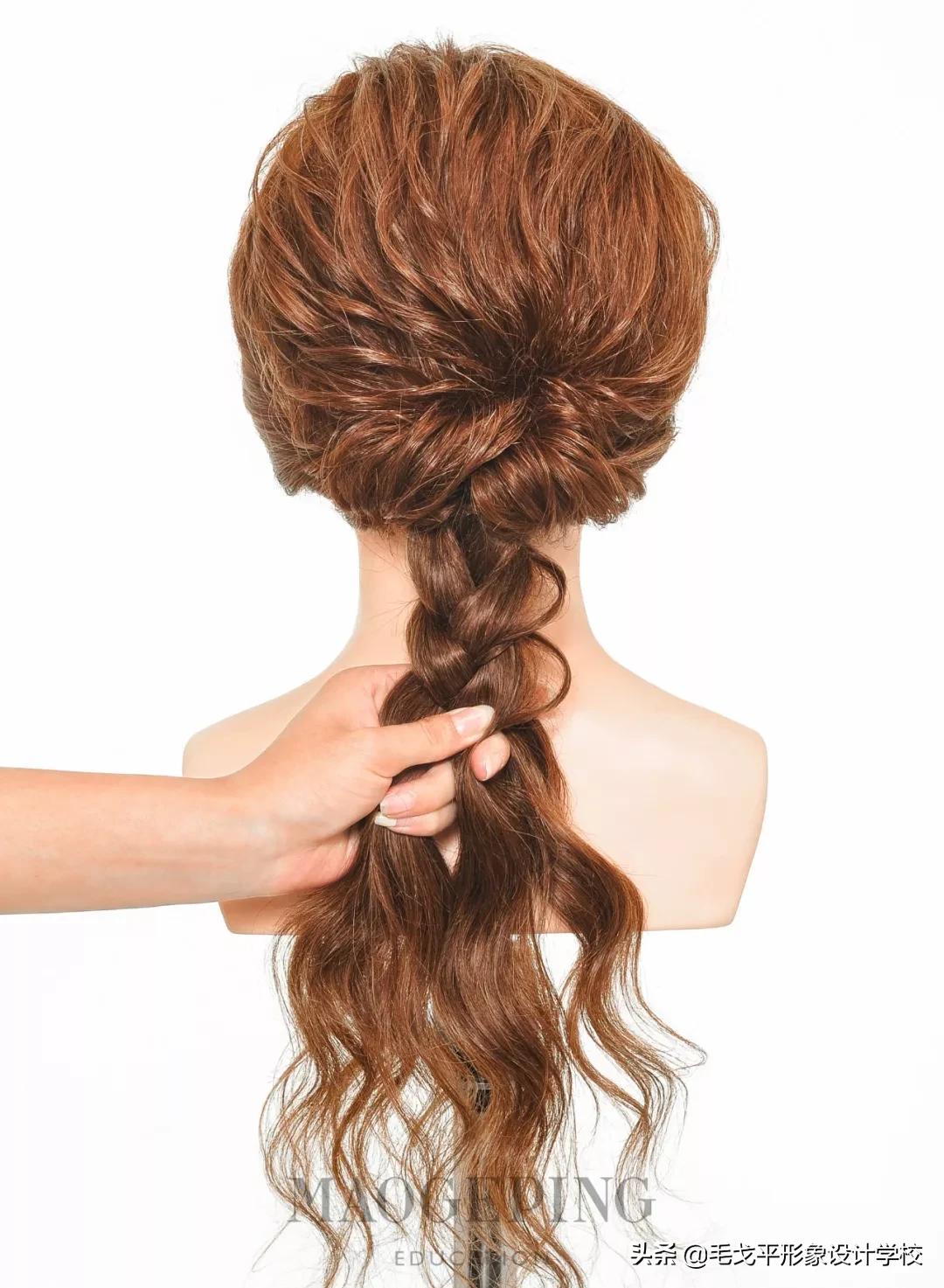 韩式新娘敬酒盘发,韩式打编低盘发新娘造型