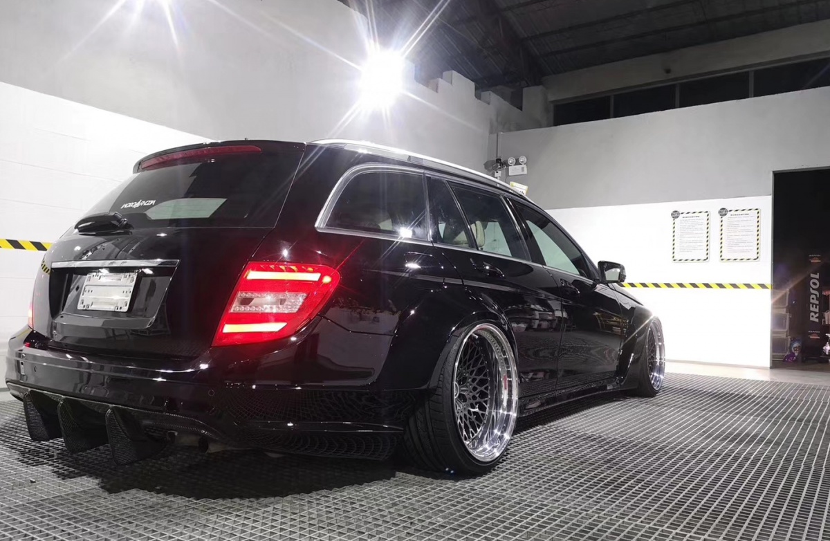 改装奔驰c200旅行版,奔驰c200改装四近四远