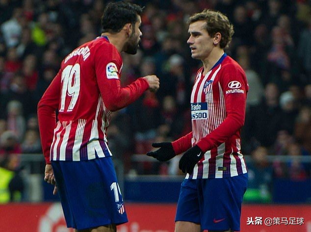 格列兹曼和科斯塔吵架,迭戈科斯塔4场7球