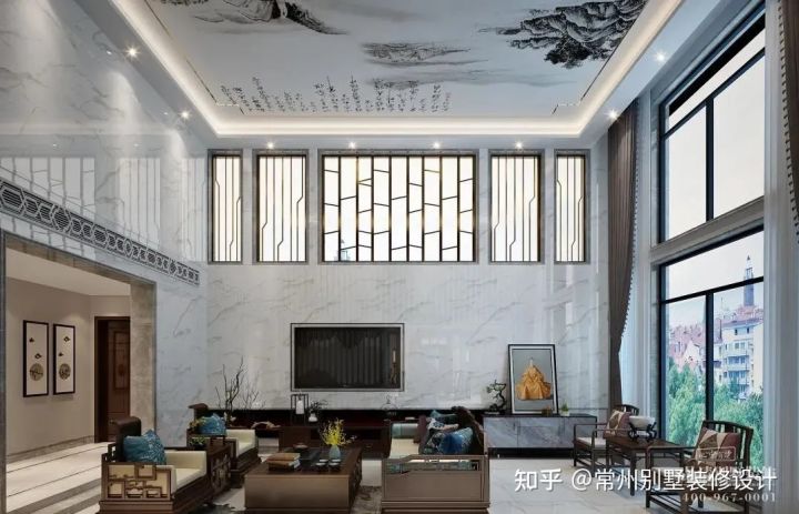 129法式轻奢别墅装修实景案例欣赏,名家中式别墅装修风格