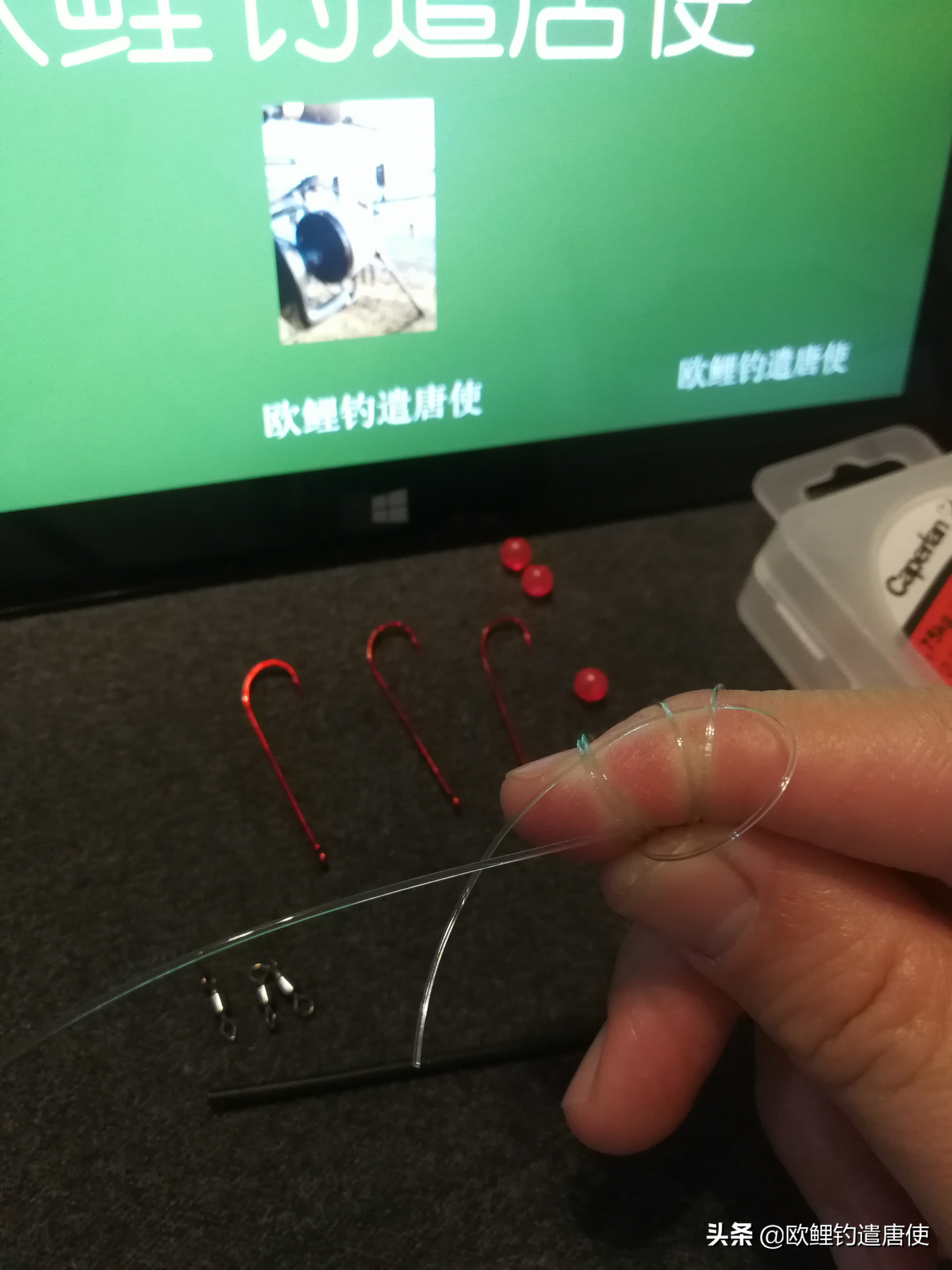 海竿钓鱼绑串钩用什么鱼料,海竿串钩线组浮漂正确绑法图解