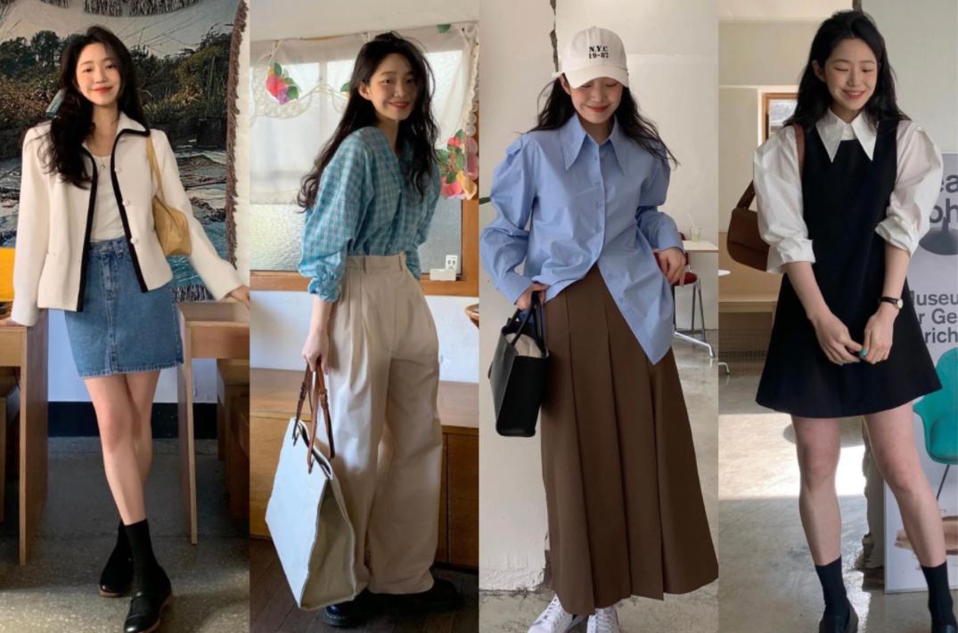 get韩系穿搭今夏怎么穿都好看,4种风格20套初秋穿搭照着穿准没错