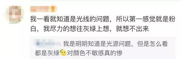 灰绿还是粉白？因为这只鞋子的颜色，网友看法又不统一了，你看到的是…？