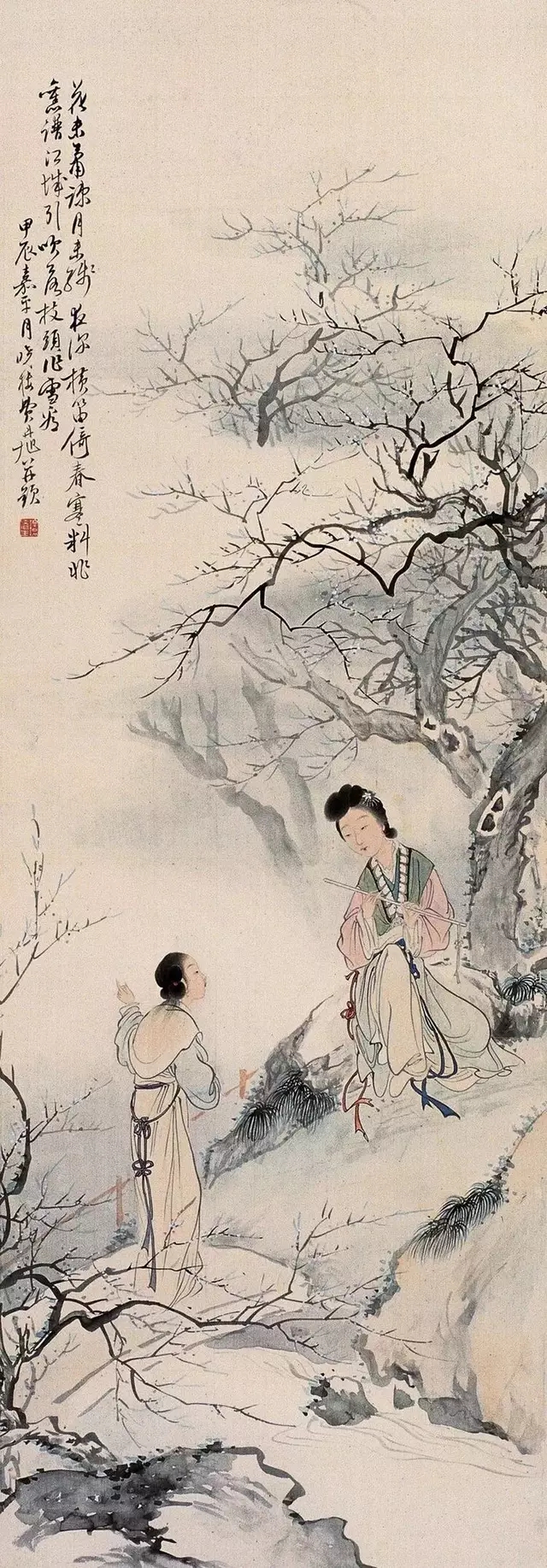 清代名家费丹旭笔下仕女图,费丹旭仕女画高清