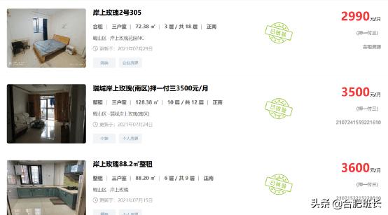 合肥房价每个区是多少,合肥出租房价格是多少钱一个月