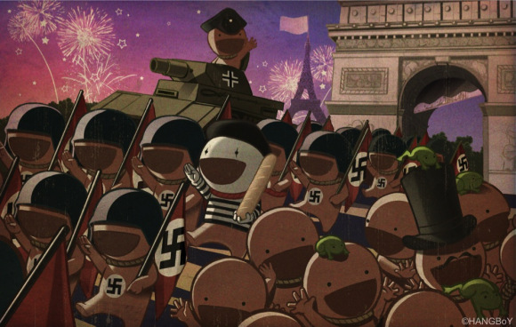 粘上就讹上了，专治心绞痛，英国粘性*弹炸**