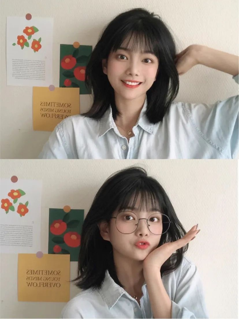 大圆脸型的女生适合剪短发,学生党剪短发适合大脸和长脸