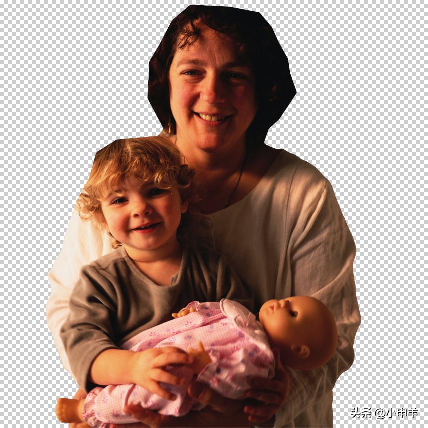 ps抠图教程小女孩,ps一家人抠图教程