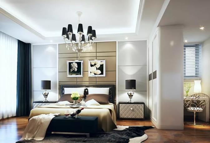 最新欧美卧室房间设计效果图,意式轻奢风卧室设计