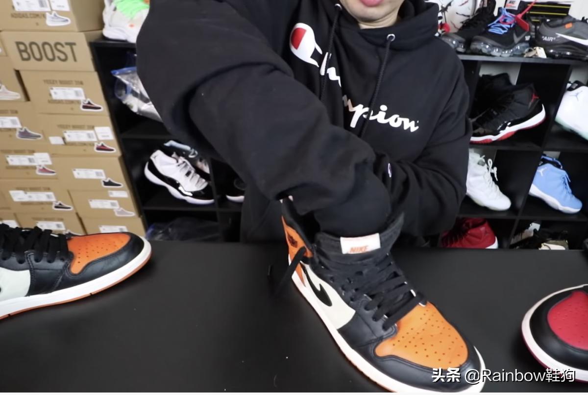 鞋带系法教程aj1蒂芙尼蓝双鞋带,aj1四色鸳鸯鞋带系法教程