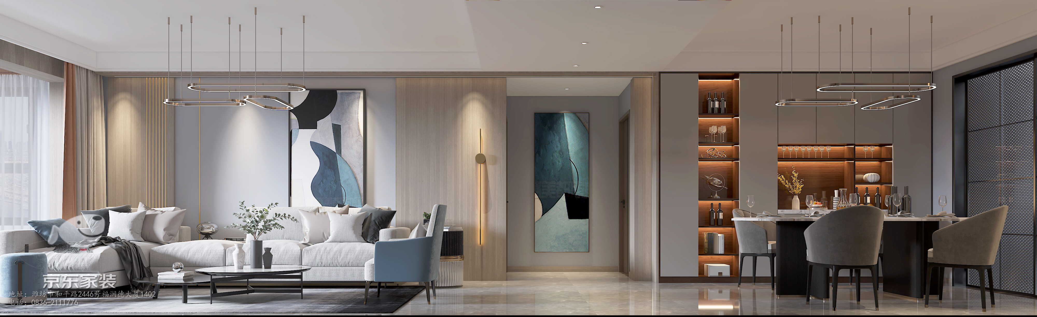 京东居家装修温州龙湾,京东装修样板房