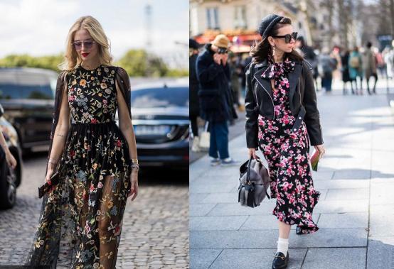 一条碎花裙就能美过整个春天,碎花裙这样穿时髦又优雅超美