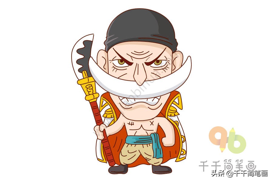 如何画海贼王全员图,手残党也可以学会的画人