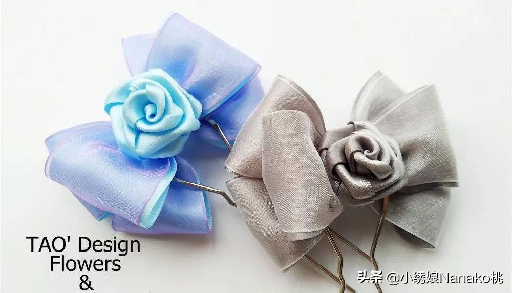 蝴蝶结丝带花制作图解,怎么做丝带花结最简单又漂亮