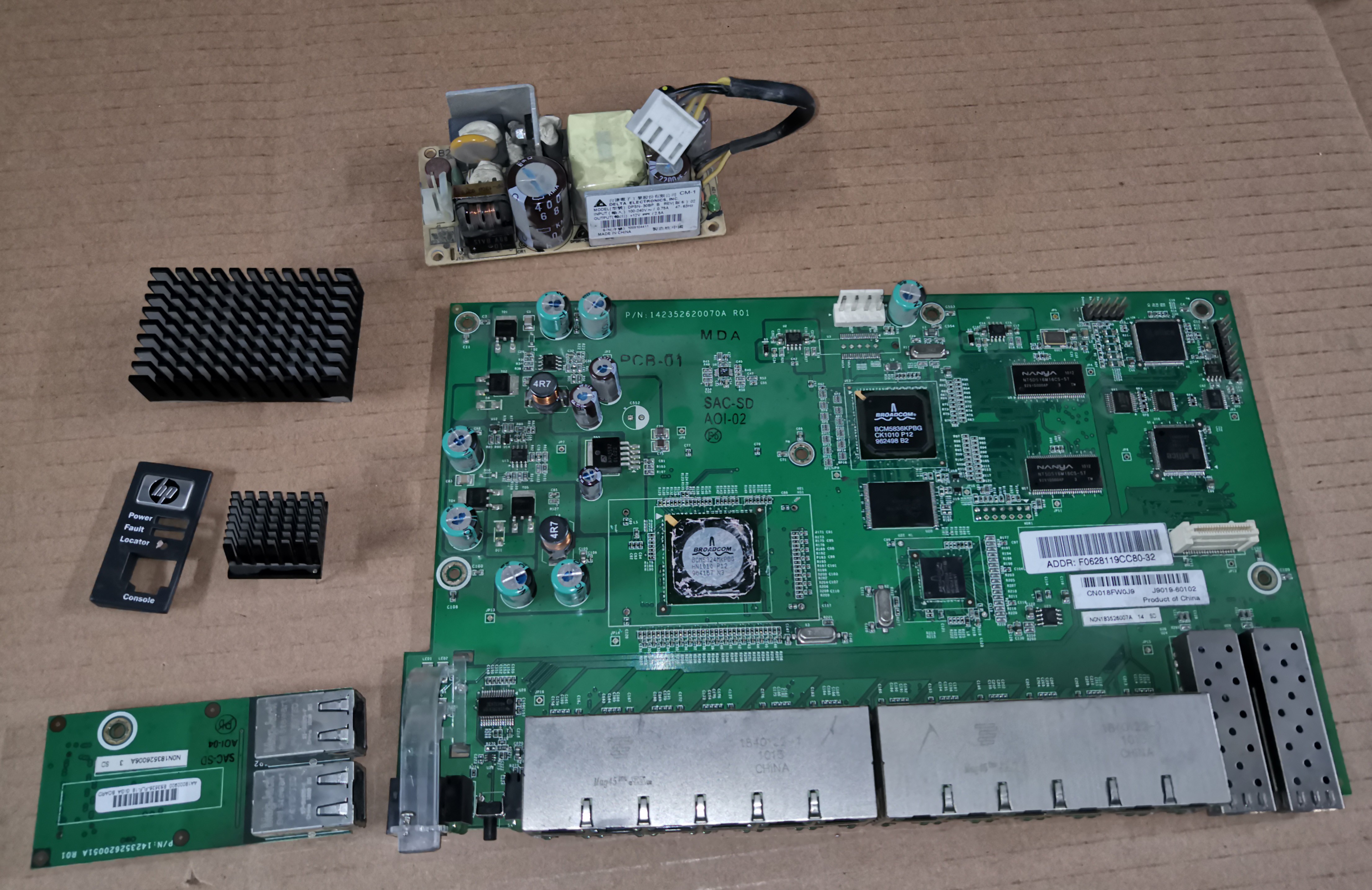 拆解HPProCurveSwitch2510-24,J9019A交换机