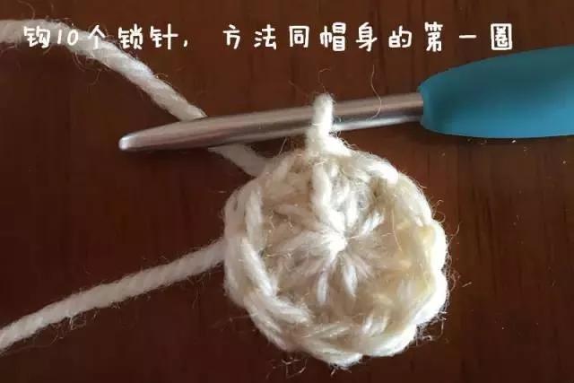 新生儿露头顶半头帽子编织教程,宝宝的薄帽子织法和教程