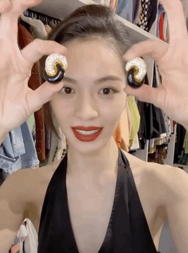 钟楚曦耳环高清图片,钟楚曦耳饰特辑