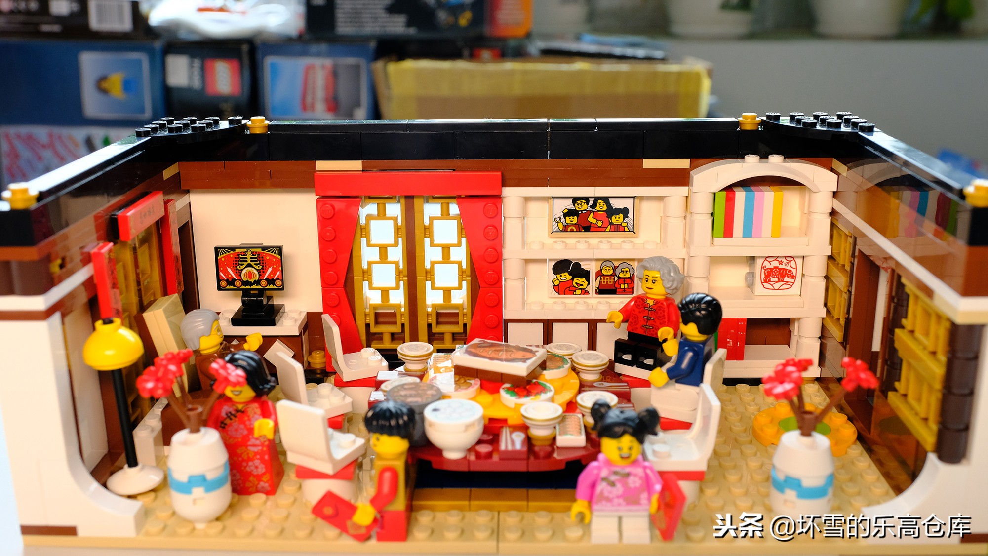 乐高新年套装年夜饭,乐高中国新年年夜饭