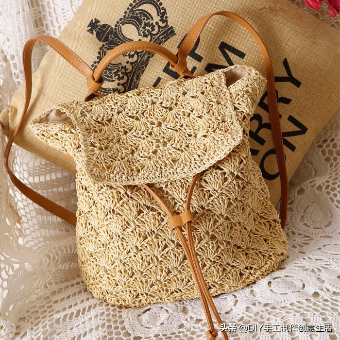 钩针编织收纳包,钩针编织一个简单的收纳篮放钥匙