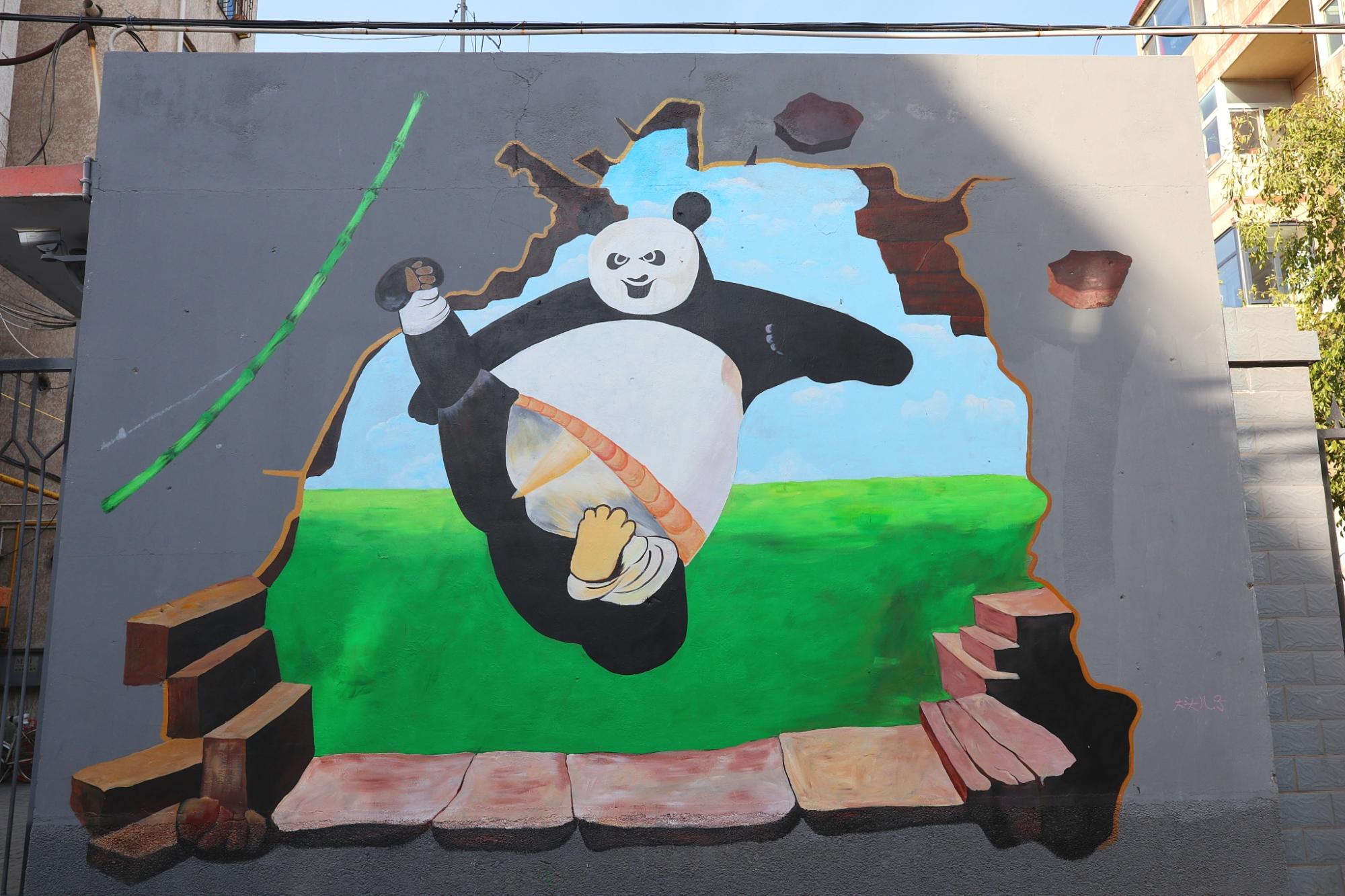 银川彩绘,银川文艺老街巷