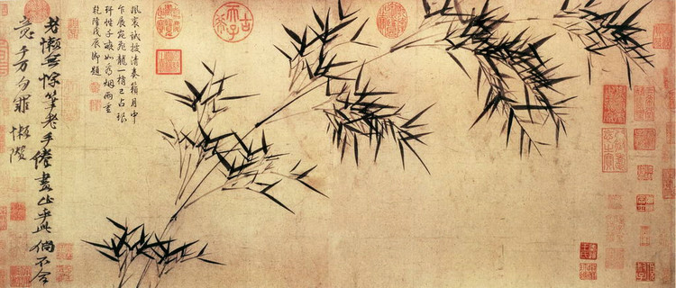 画竹的书画名家,画竹入门基础画法