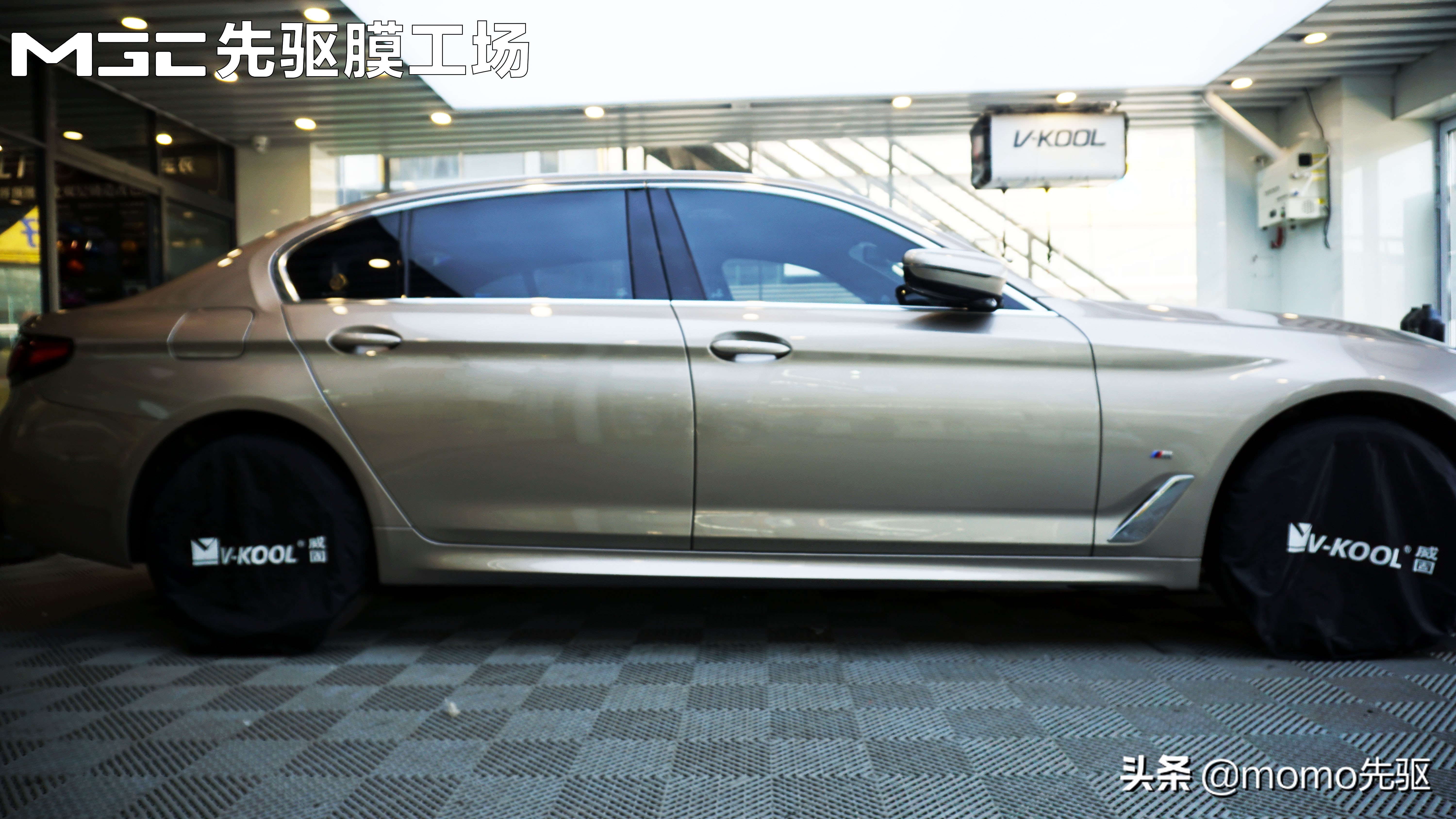 宝马5系2014年525li香槟色豪华版,宝马5系漆面透明保护膜推荐