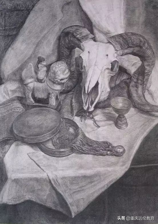 中央美术学院素描静物高分卷,中央美术学院素描精品视频