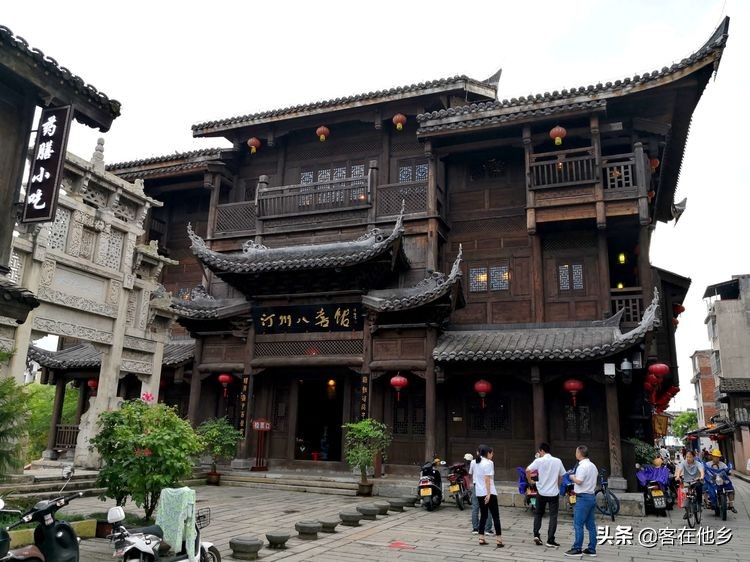 长汀县古街印象土特产,长汀古城异域风情