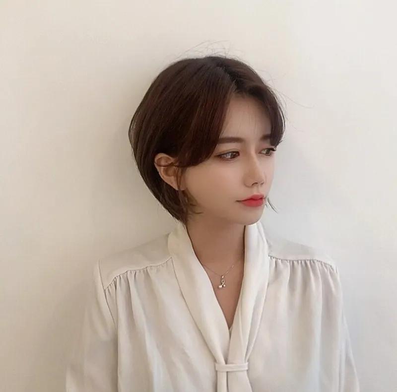 挂耳短发短款,挂耳式小短发