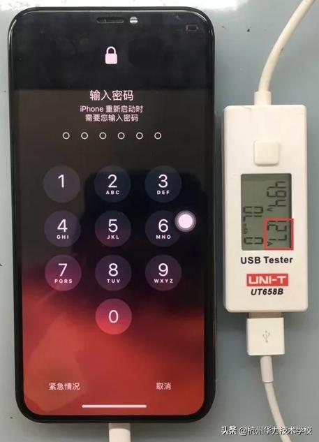 维修iphonex掉电,苹果x充电电流小维修案例