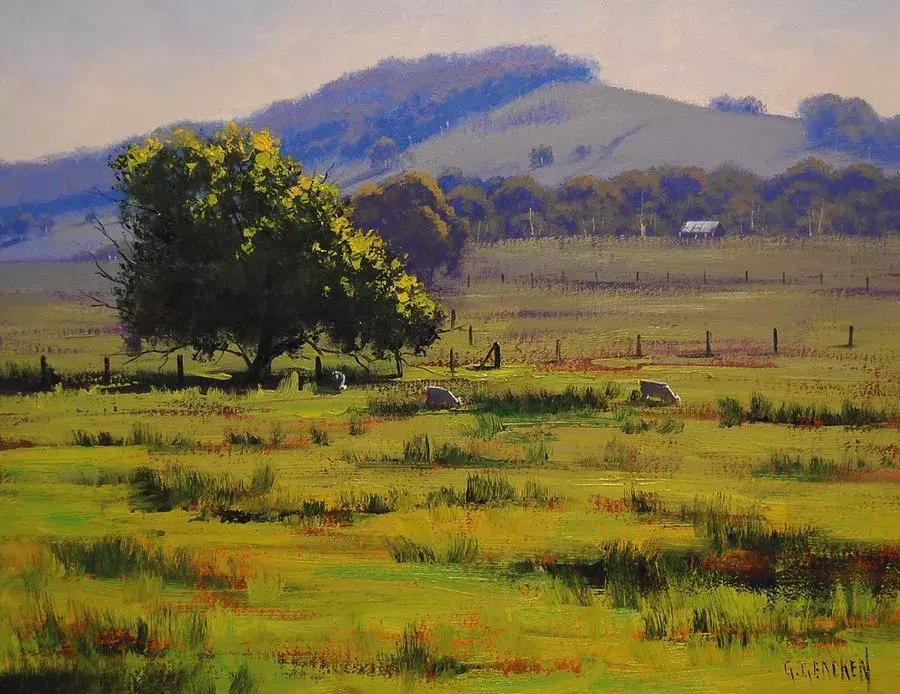 三个画家笔下的雪景,三位油画家的风景画