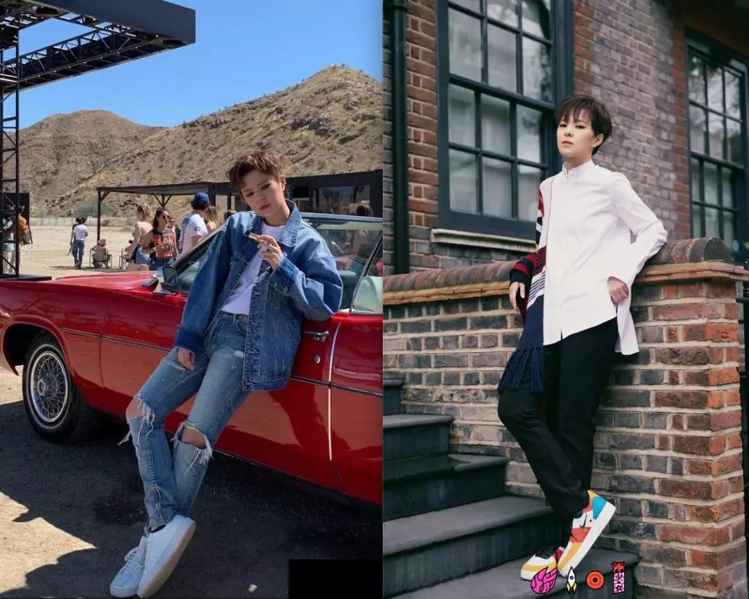 sunnee杨芸晴穿女装,sunnee杨芸晴短发