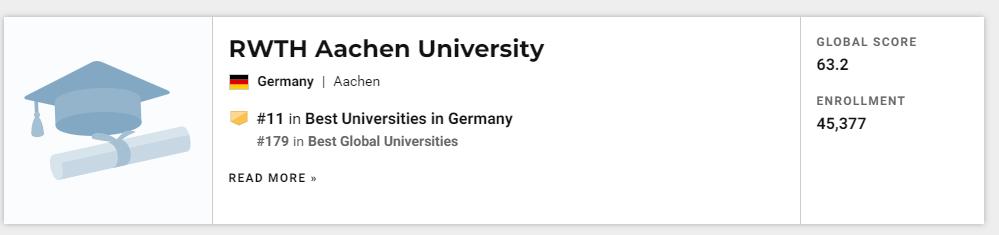 德国亚琛工业大学博士留学,德国亚琛工业大学公共管理