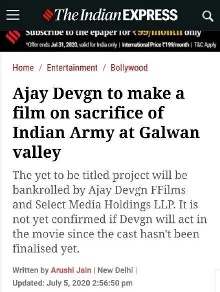 网友忍不住吐槽印度的抗中神剧,见识一下印度的抗中神剧