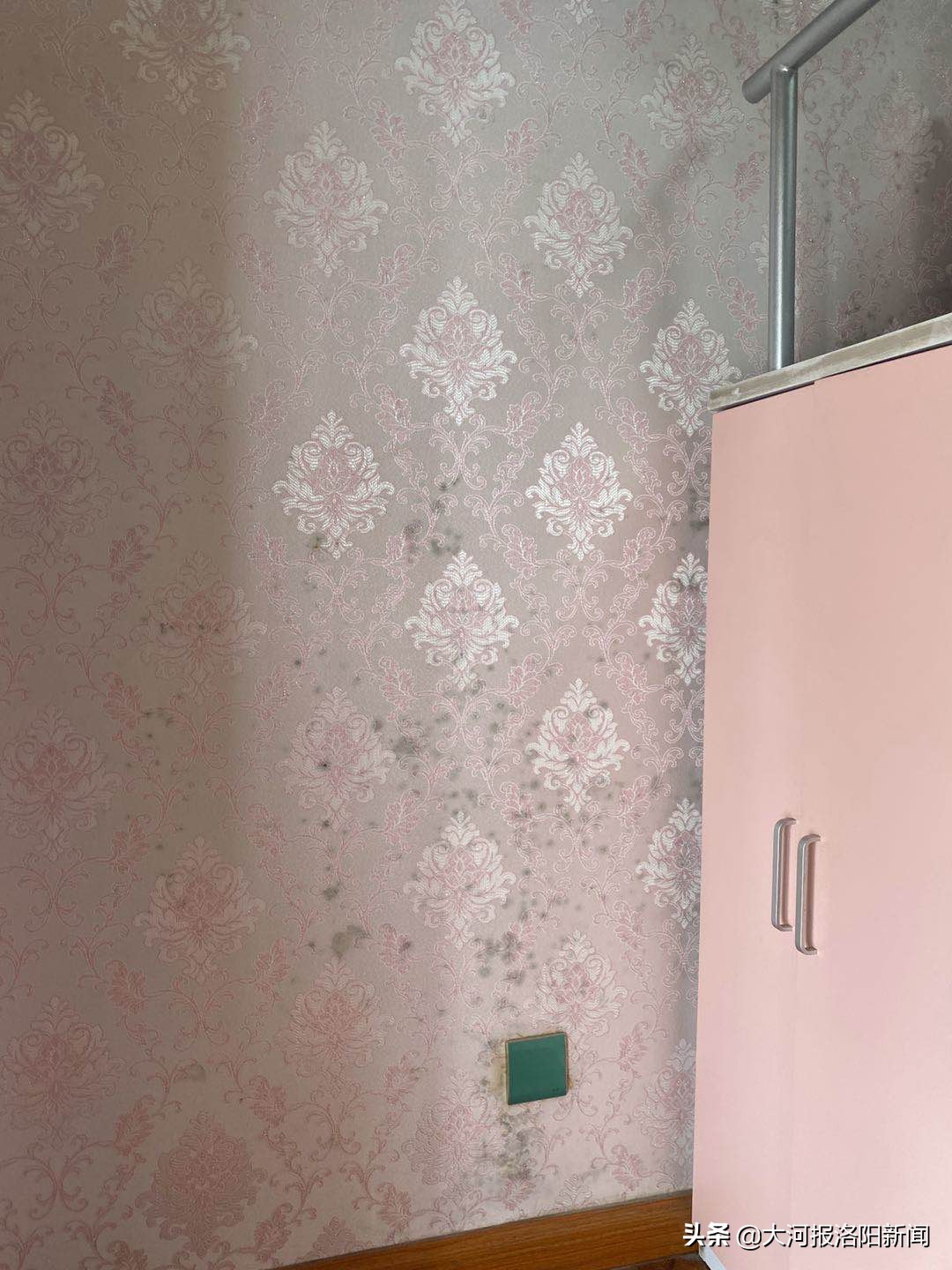 顶楼漏水屋内墙纸发霉,洛阳东方今典天汇中心居民:太“闹心”