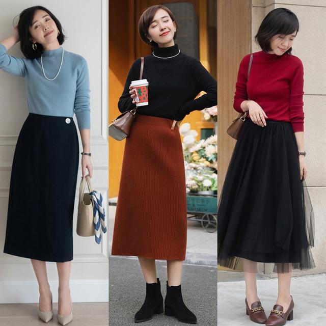 一条半身裙多种穿法夏季穿搭,穿半身裙该怎样穿搭