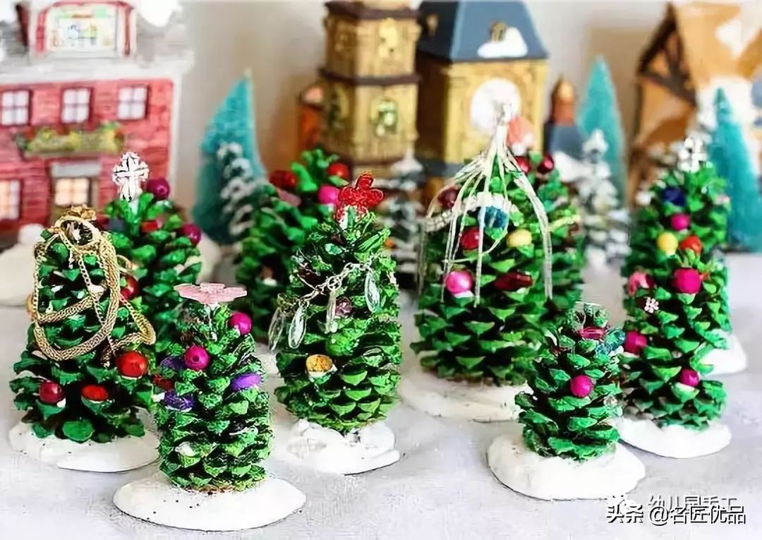 松塔创意手工实用又好看,松塔创意手工动物