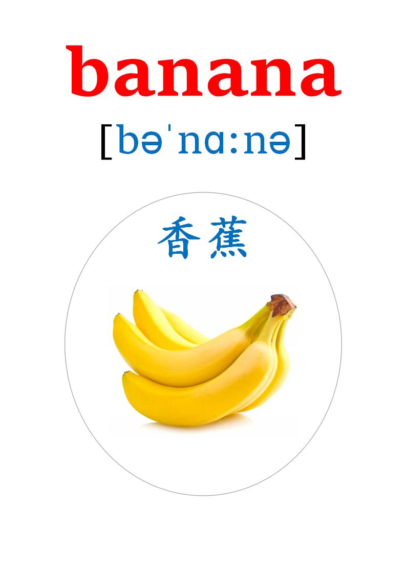 英语卡片20多种水果的英语单词,英语卡片水果种类