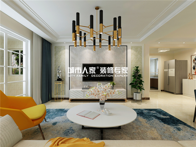 极简至奢高档住宅设计案例,家装修设计客厅