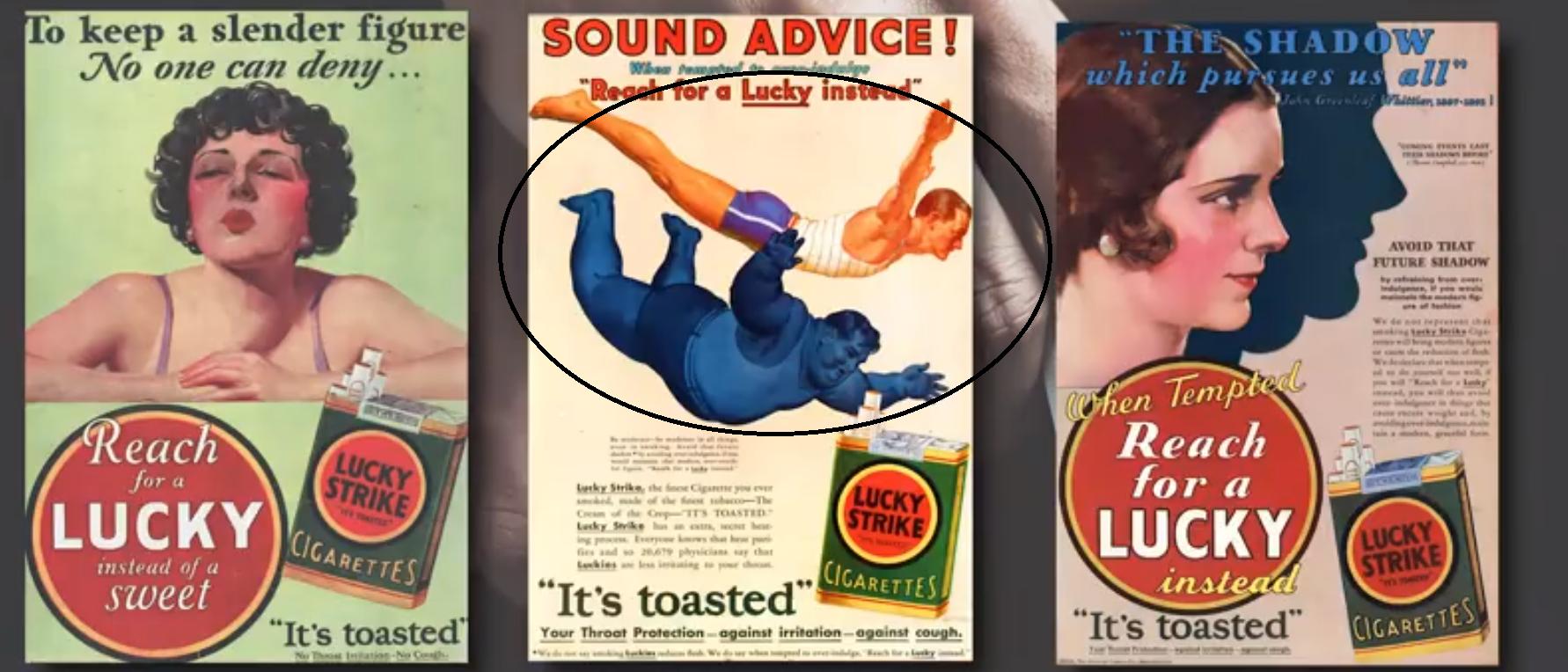 1950年的美国香烟广告,美国烟草广告和反烟草广告