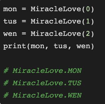 python枚举类有什么用,python中的枚举有什么用
