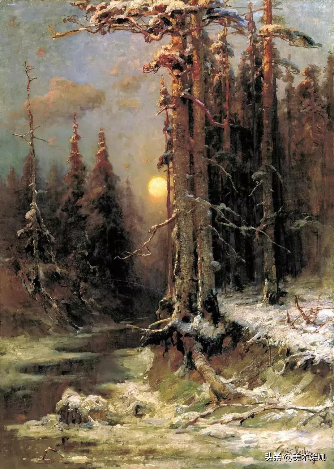 俄罗斯画家的风景油画,俄罗斯画家的油画艺术美到极致