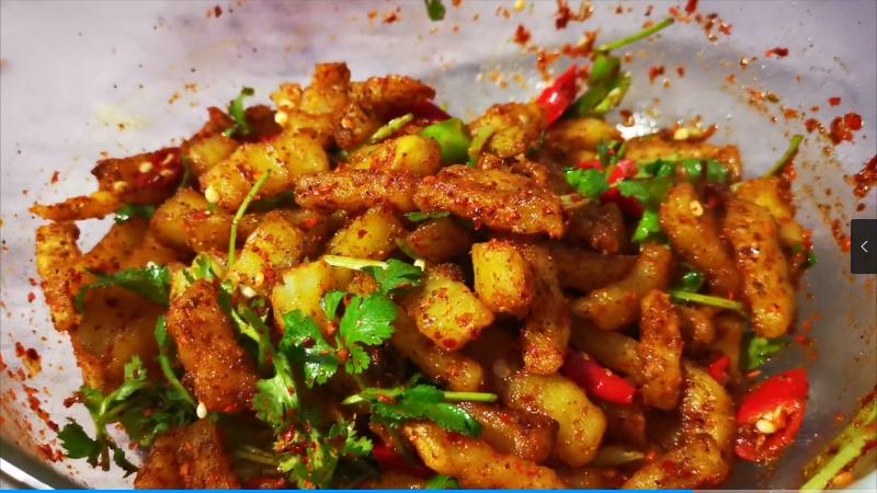 狼牙土豆超简单,狼牙土豆麻辣鲜香