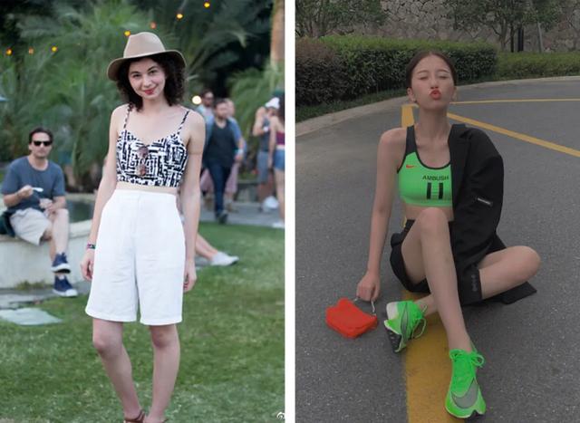 梨形身材高腰中腿裤,爸爸裤子直筒小个子