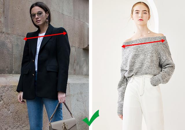 肩窄偏瘦干瘪女生怎么穿,肩窄胸平怎样穿衣服