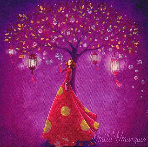 插画风手绘墙面,墙绘插画艺术