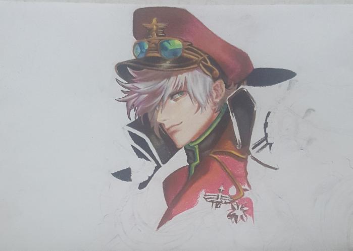 手绘教程王者荣耀人物彩铅画,手绘王者荣耀人物彩铅教程