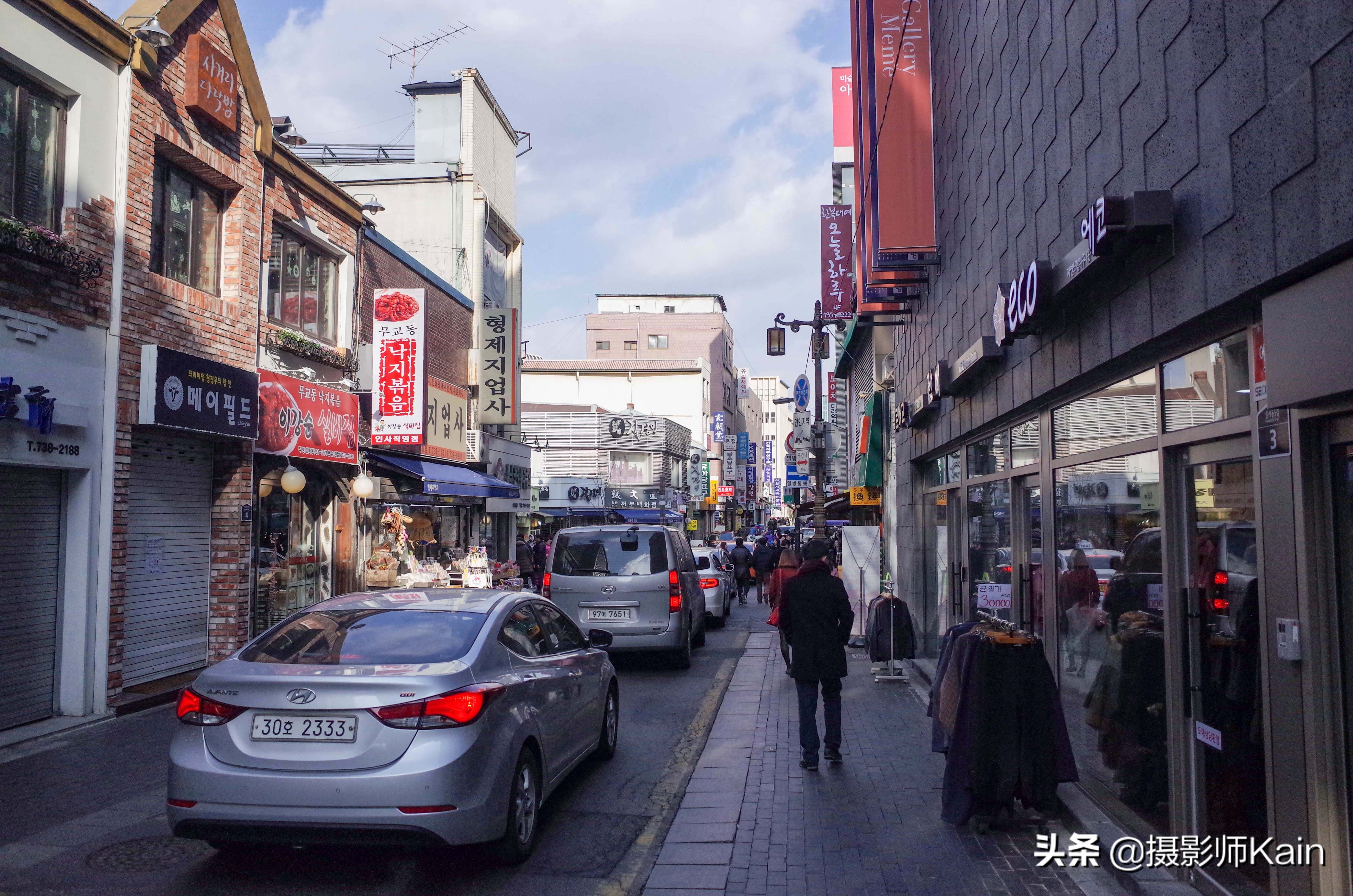 韩国首尔真实街景,寂寞烟火首尔风景