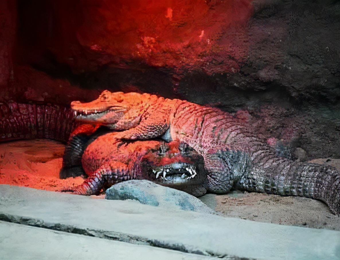 努力交配48年还没娃的鳄鱼夫妇,原因是丁丁太小了